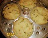 A picture of step 3 of Instant Vegetable Idlis.