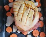 Pas rețetă Pulpă de porc cu şoric și legume la cuptor 1 fotografie