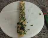 A picture of step 6 of Pudina lachha paratha.