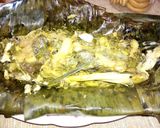 Foto langkah ke 7 dari resep Pepes ikan bandeng daun singkong.