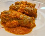 Foto del paso 9 de la receta Rollito de ternera relleno de jamón y queso en salsa de pimentón