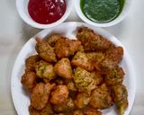 A picture of step 5 of Left over dal pakoda.