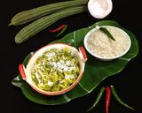 A picture of step 4 of Coconut Ridge Gourd dry Curry.