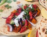 A picture of step 4 of Tandoori Chicken Naan Fold Over.