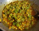 A picture of step 3 of Ridge gourd sabji.