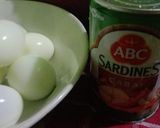 Foto langkah ke 1 dari resep Sarden kaleng+telur rebus.