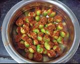 A picture of step 5 of Instant Gunda Pickle / Lasoda Pickle.