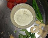 A picture of step 2 of Capsicum and Corn ki sabzi.