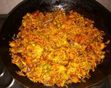 A picture of step 25 of #tiffin box# shahi veg biryani pulao.