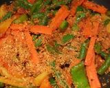 A picture of step 6 of Veg Kolhapuri.