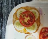 A picture of step 6 of Paneer burger.