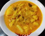 A picture of step 5 of Aloo posto curry.