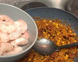 A picture of step 5 of Chorizo and Prawns Paella.