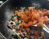 A picture of step 6 of Khandeshi special jalgaon green brinjal roasted bharta.