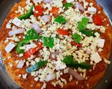A picture of step 6 of Pizza Paratha or Desi Pizza, without oven.