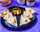 A picture of step 6 of Amritsari kulcha with mutton mince without oil.