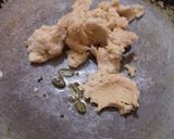 A picture of step 1 of Bhugal mawa..
