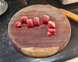 A picture of step 6 of Pinwheel Beetroot Pulp Poori.