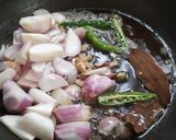 A picture of step 4 of Yam Pulao.