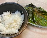 A picture of step 3 of Perilla leaves pickled with soy sauce.