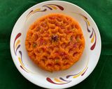 A picture of step 3 of Papaya halwa.