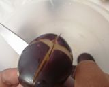 A picture of step 1 of Stuffed eggplant.