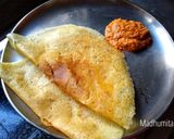 A picture of step 8 of Moong dal Dosa.