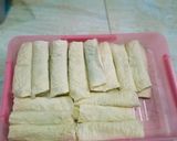 Foto langkah ke 4 dari resep Lumpia isi Fla Coklat.
