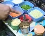 A picture of step 1 of Paneer ghotala.