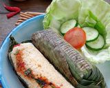 Gambar langkah 6 resipi Nasi Bakar Tuna Cili Basil.