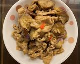 豆腐乳茄子炒豬肉的食譜步驟4照片