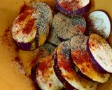 A picture of step 3 of Eggplant salsa.