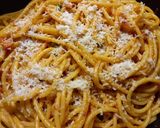 Φωτογραφία βήματος 9 της συνταγής Amatriciana η απόλυτη μακαρονάδα με ζυμαρικά Bucatini 🍝