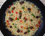 A picture of step 4 of Beef Veggies Noodles.