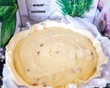 Une image de l'étape 3 de Tarte au flan rhum raisins.