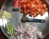 A picture of step 1 of Palak Aloo.