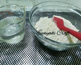 A picture of step 1 of No Knead Bread #myhomemadebread.