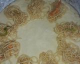 A picture of step 2 of Baked Puff Pastry stuffed Schezwan Noodles.