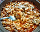 A picture of step 5 of Chicken Strips Parmigiana Style.