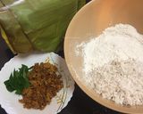 Foto langkah ke 1 dari resep Jajanan Tradisional Awug awug Ketan Gula Merah aka Iwel iwel.