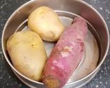 A picture of step 1 of Hare Bhare Vratwale Sweet Potato & Paneer Croquettes With Exotic Yoghurt Chilli Dip.