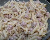 Foto del paso 6 de la receta: 💜 Pasta con queso crema y salchichas frescas s/lactosa