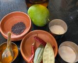 A picture of step 1 of Mango Chutney.