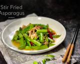 หน่อไม้ฝรั่งผัดหมูสับ วิธีทำสูตร 5 รูป