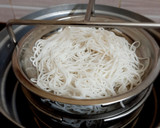 A picture of step 5 of String hopper/ Idiyappam.