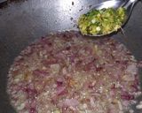 A picture of step 4 of Palak Paneer with Very Less Masala.