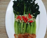 Hình bước làm 4 của món Cải ngồng xào thịt