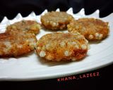 A picture of step 9 of Sabudana vada.