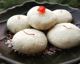 A picture of step 6 of Gulab Paneer Peda.