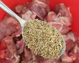 A picture of step 1 of Grilled Lamb kebabs.